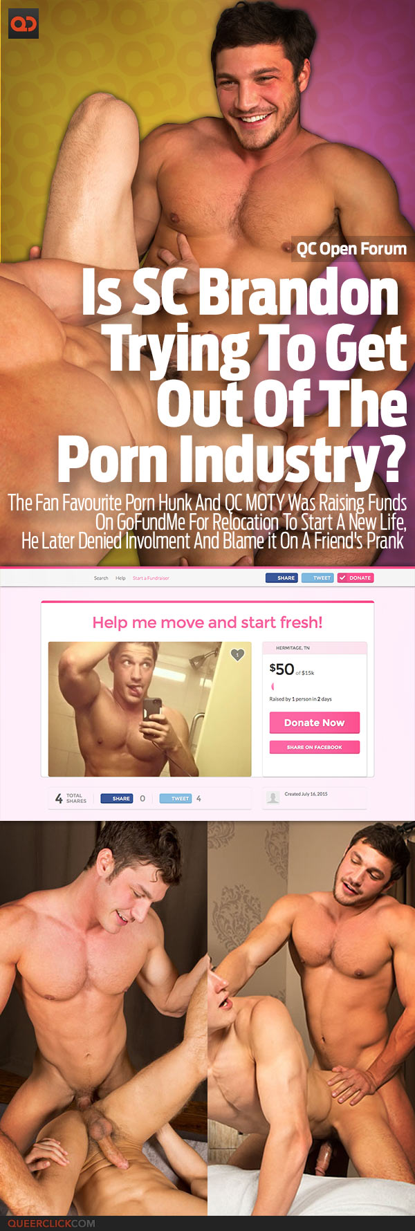 QC Open Forum: Is Sean Cody Brandon Trying To Get Out Of The Porn Industry?