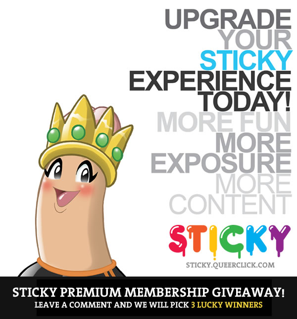 QueerClick Sticky Premium Membership Giveaway