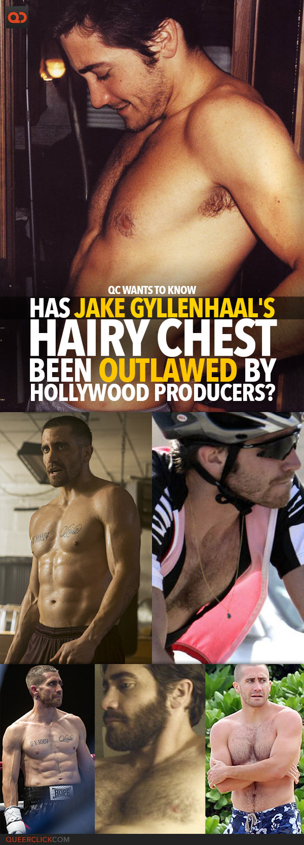Has Jake Gyllenhaal's Hairy Chest Been Outlawed By Hollywood Producers?