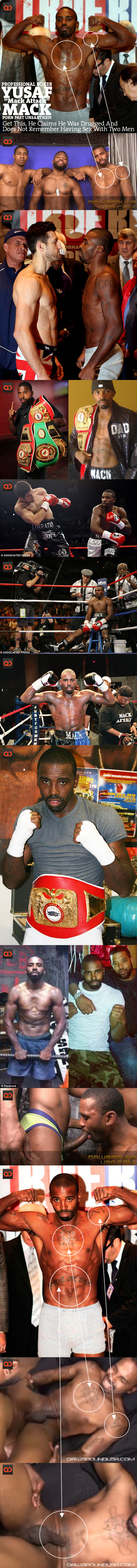 Professional Boxer Yusaf “Mack Attack” Mack Porn Past Unearthed! Claims He Was Drugged, Does Not Remember Having Sex With Two Men