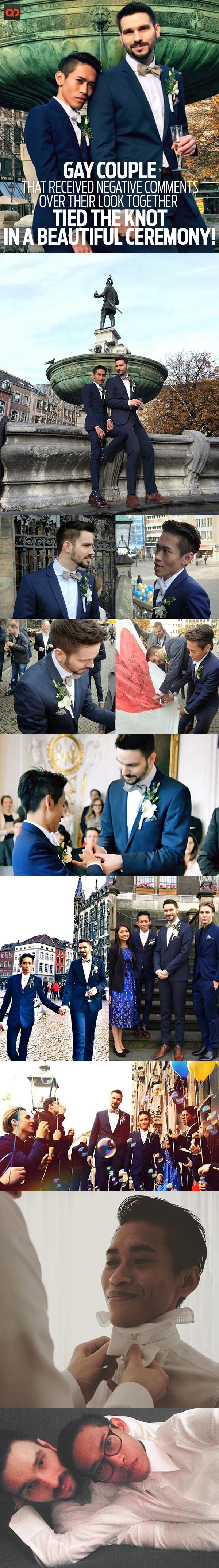 Gay Couple That Received Negative Comments Over Their Look Together Tied The Knot In A Beautiful Ceremony!