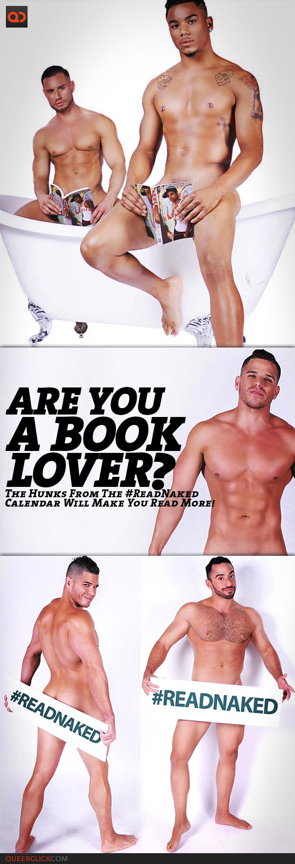 Are You A Book Lover? The Hunks From The #ReadNaked Calendar Will Make You Read More!