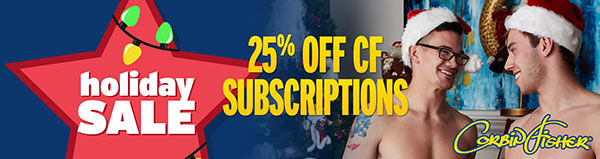 Corbin Fisher Christmas Sale 25% OFF Subscriptions