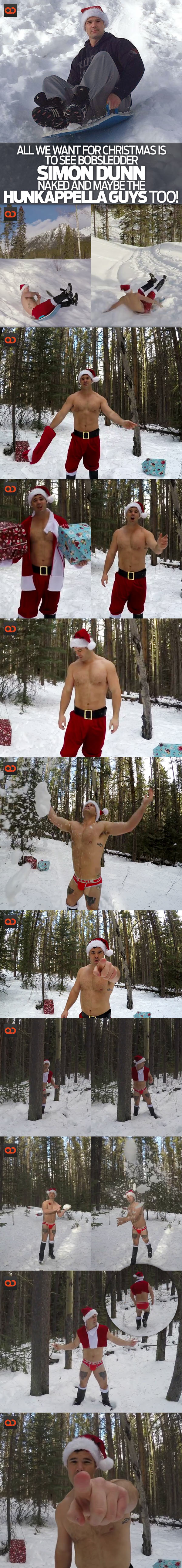All We Want For Christmas Is To See Bobsledder Simon Dunn Naked… And Maybe The Hunkappella Guys Too!