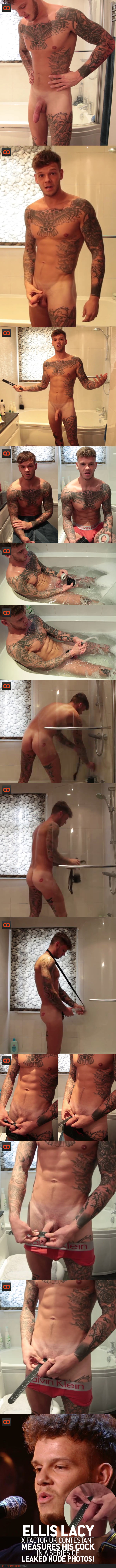 Ellis Lacy, X Factor UK Contestant, Measures His Cock In A Series Of Leaked Nude Photos!