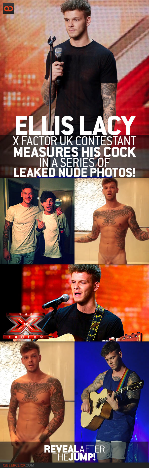 Ellis Lacy, X Factor UK Contestant Measures His Cock In A Series Of Leaked Nude Photos!