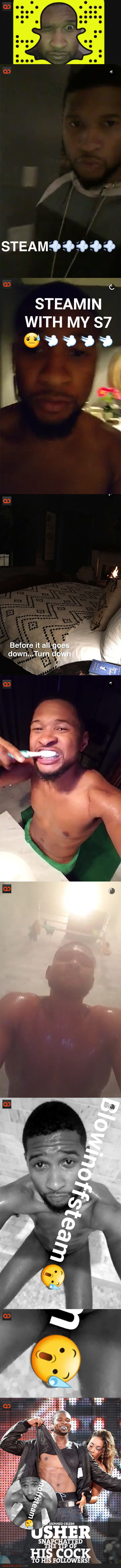 Usher Snapchatted The Tip Of His Cock To His Followers!