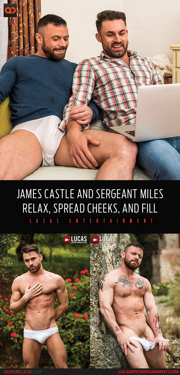 Lucas Entertainment: James Castle and Sergeant Miles Flip Fuck - Bareback