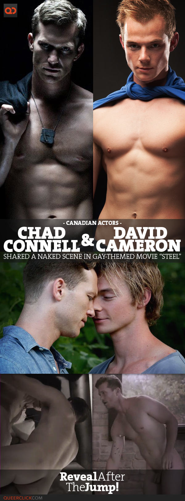 Canadian Actors Chad Connell And David Cameron Shared A Naked Scene In Gay-Themed Movie “Steel”!