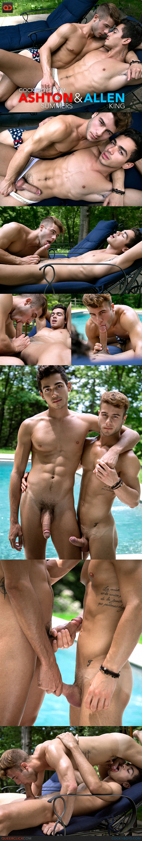 CockyBoys: Ashton Summers & Allen King Poolside Fuck