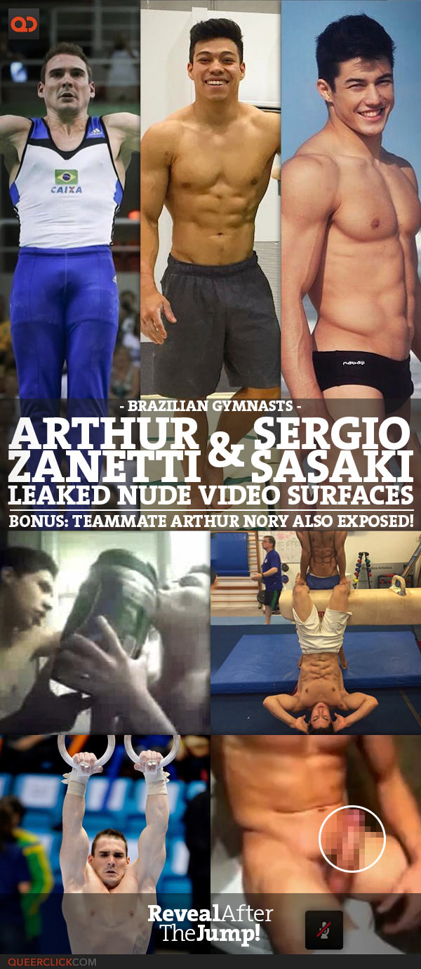 Brazilian Gymnasts Arthur Zanetti And Sergio Sasaki Leaked Nude Video Surfaces - Bonus Teammate Arthur Nory Also Exposed! photo