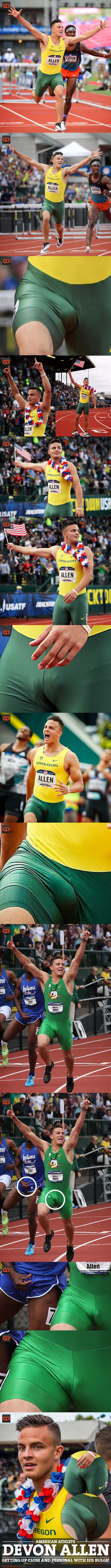 Devon Allen, American Athlete, Getting Up Close And Personal With His Bulge!