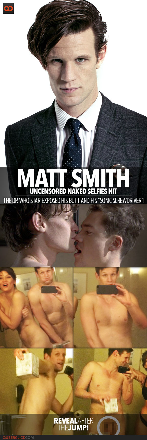 Matt Smith, Uncensored Naked Selfies Hit - The Dr Who Star Exposed His Butt And His “Sonic Screwdriver”!