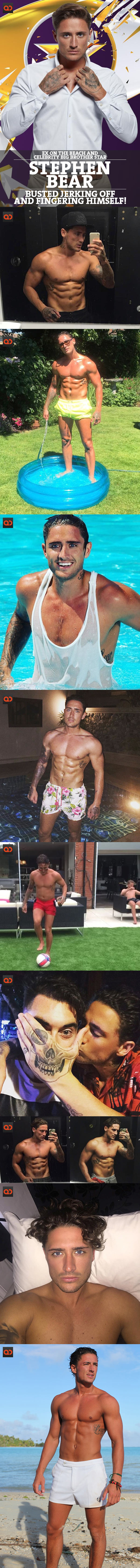 Stephen Bear, Ex On The Beach And Celebrity Big Brother Star, Busted Jerking Off And Fingering Himself!