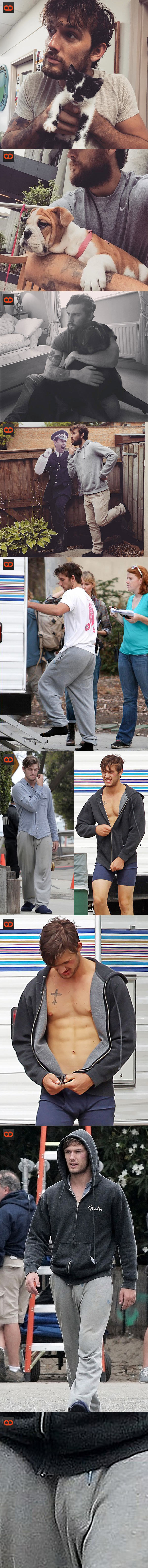Alex Pettyfer, Magic Mike Actor, Parades A Huge Bulge At The Park!