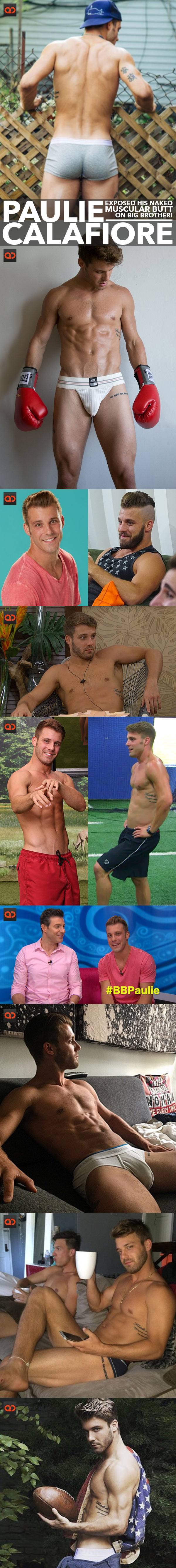 Paulie Calafiore Exposed His Naked Muscular Butt On Big Brother!