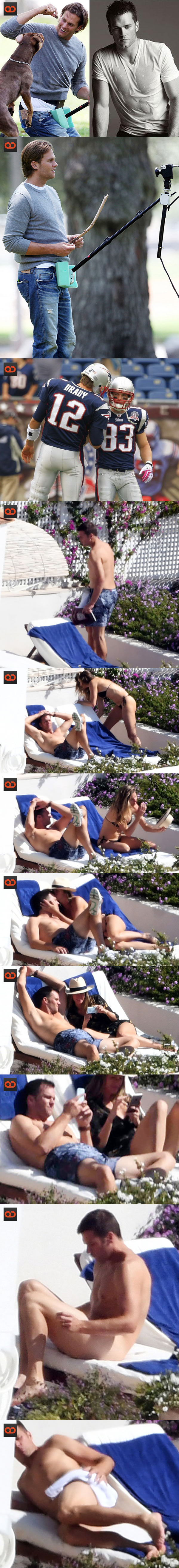 Tom Brady Sunbaths In The Nude During His Italian “Vacation” - Grainy Image Of His Cock Surfaces!