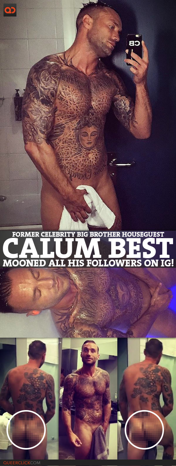 Calum Best, Former Celebrity Big Brother Houseguest, Mooned All His Followers On IG!