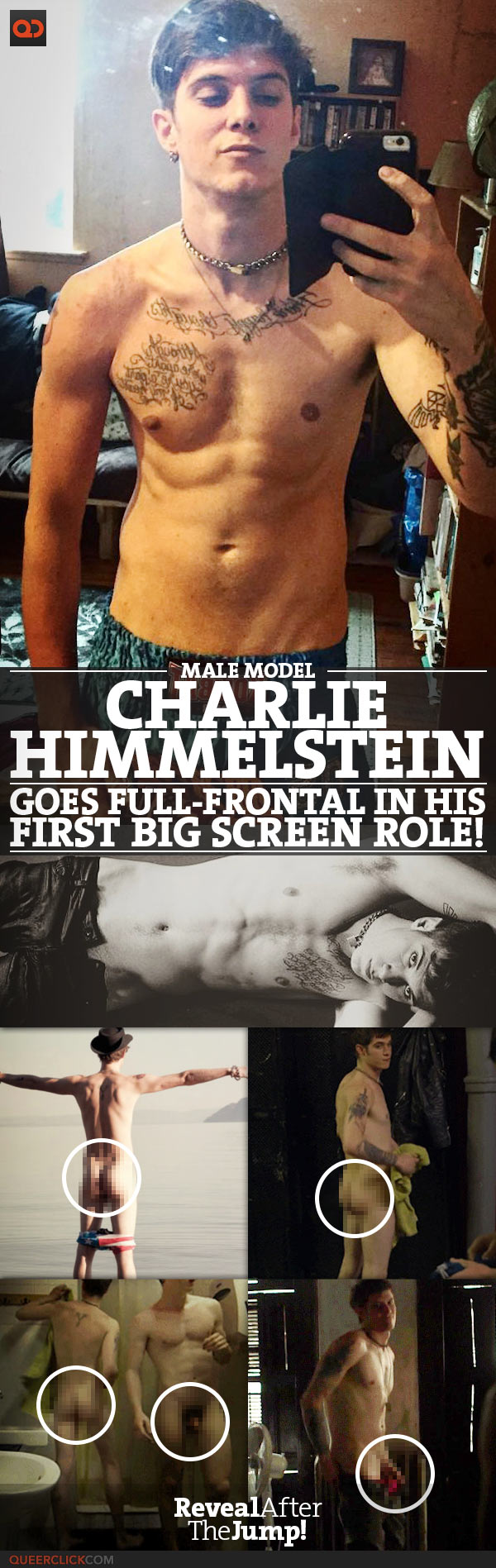 Male Model Charlie Himmelstein Goes Full-frontal In His First Big Screen Role!