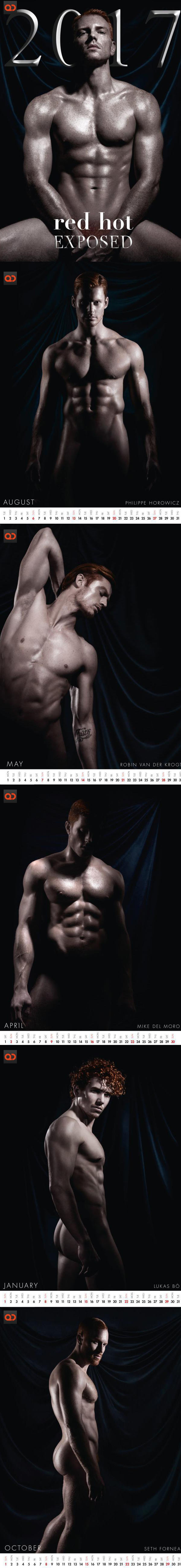 The Naked Gingers In The “Red Hot 2” 2017 Calendar Will Set Your Screen On Fire!