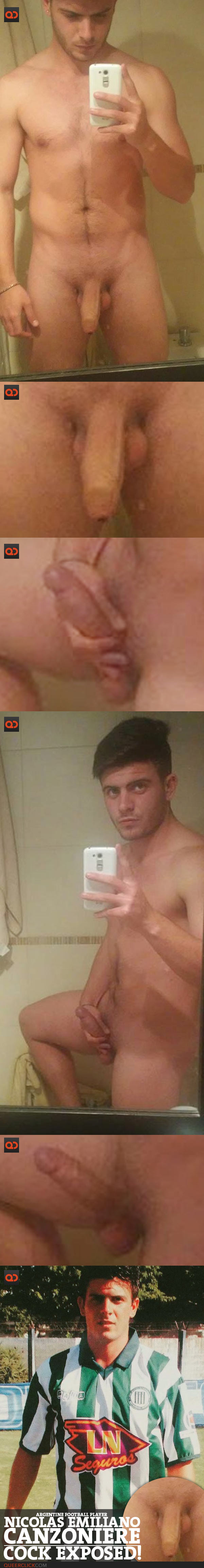 Nicolás Emiliano Canzoniere, Argentine Football Player, Cock Exposed!