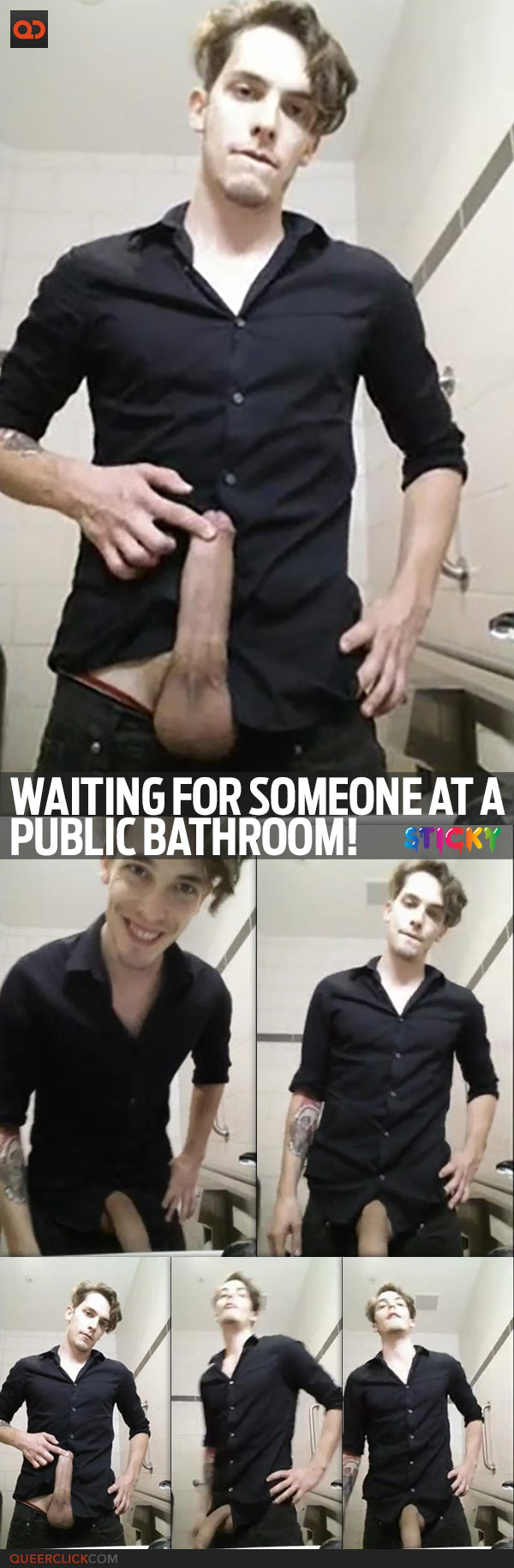 Waiting For Someone At A Public Bathroom!