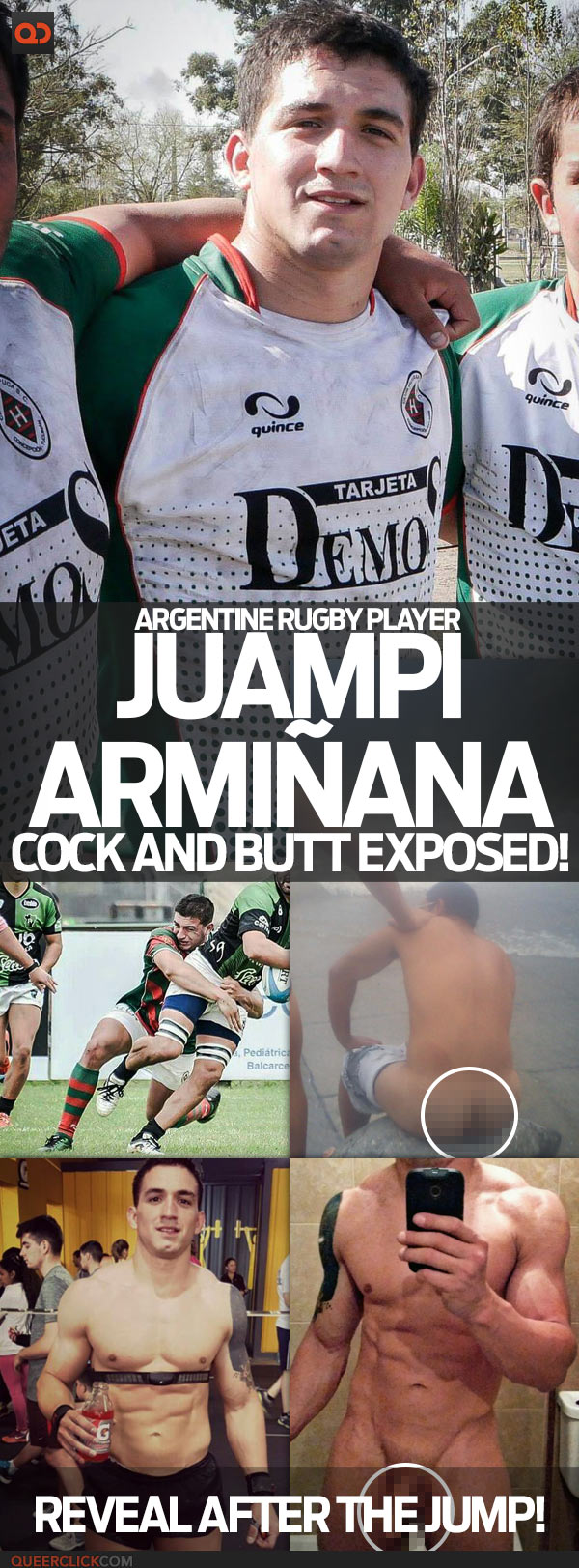 Juampi Armiñana, Argentine Rugby Player, Cock And Butt Exposed!