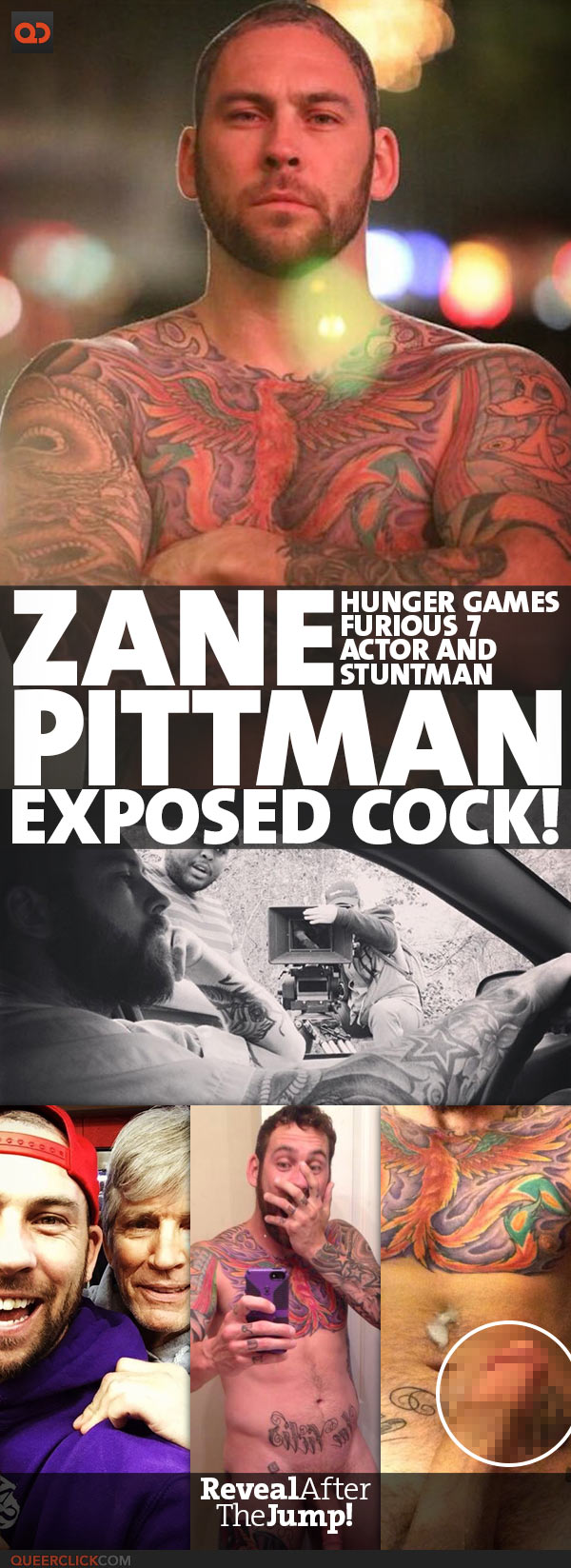 Zane Pittman, Hunger Games And Furious 7 Actor And Stuntman, Exposed Cock!