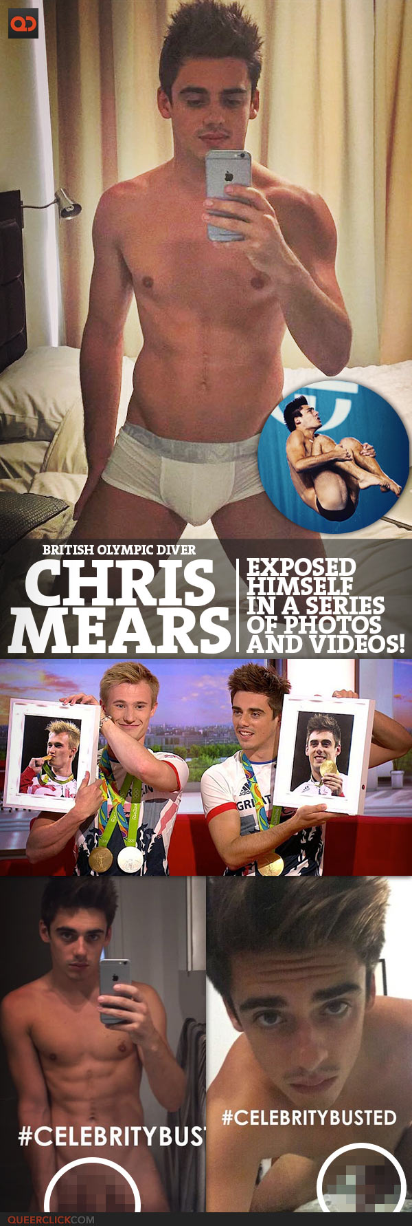 Chris Mears, British Olympic Diver, Exposed Himself In A Series Of Photos And Videos!