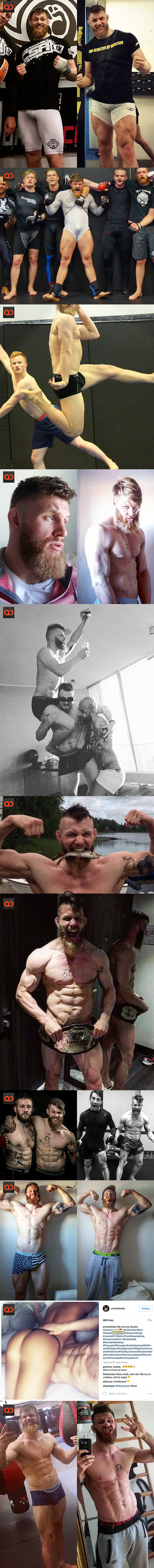 Emil “Valhalla” Meek, Norwegian MMA Fighter, Gets His Peen And Butt Exposed!