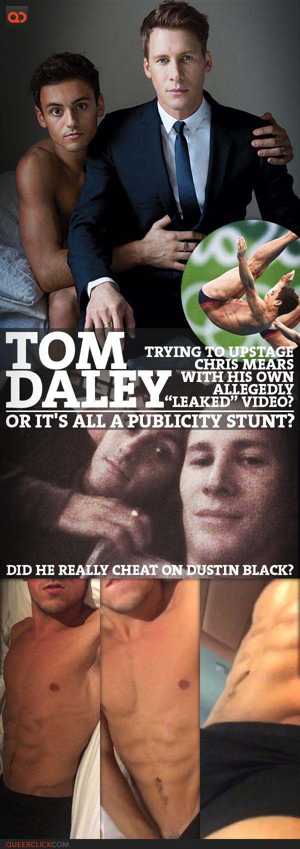 Is Tom Daley Trying To Upstage Chris Mears With His Own Allegedly “Leaked” Video Or It's All A Publicity Stunt?