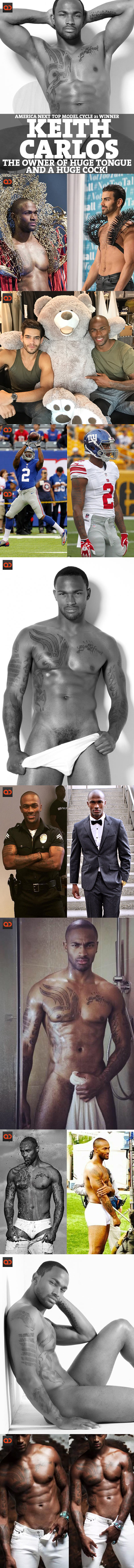 Keith Carlos, America Next Top Model Cycle 21 Winner, Is The Owner Of Huge Tongue And A Huge Cock!