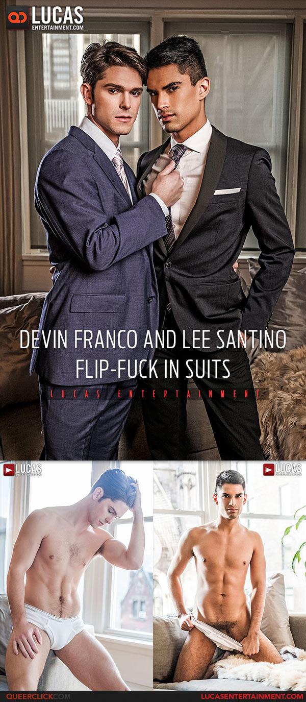 Lucas Entertainment: Devin Franco and Lee Santino Flip Fuck - Bareback