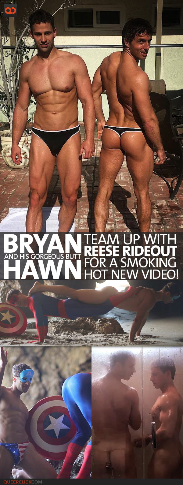 Bryan Hawn, And His Gorgeous Butt, Team Up With Reese Rideout For A Smoking Hot New Video!