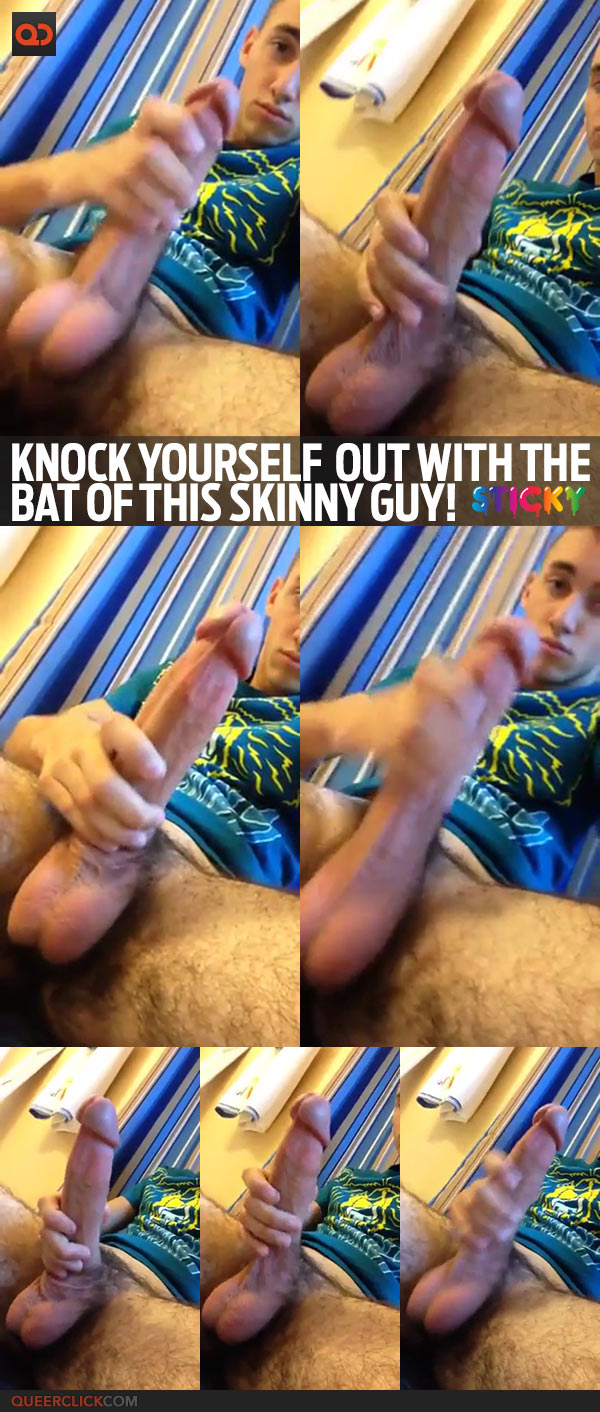 Knock Yourself Out With The Bat Of This Skinny Guy!