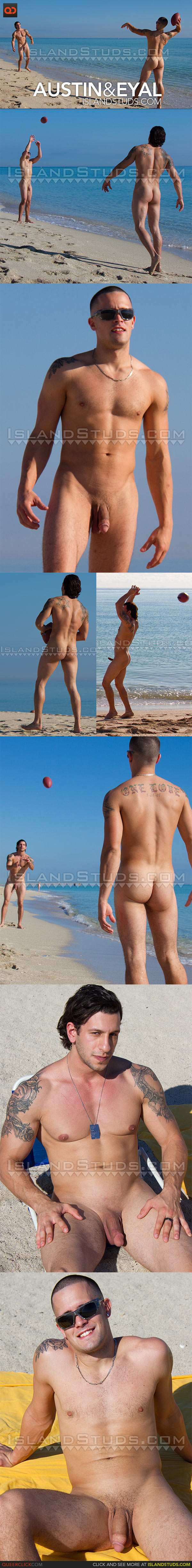 Island Studs: Football Nude - Austin and Eyal