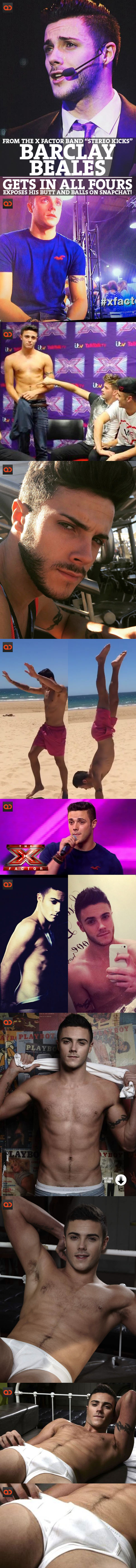Barclay Beales, From The X Factor Band “Stereo Kicks”, Gets In All Fours And Exposes His Naked Butt On Snapchat!