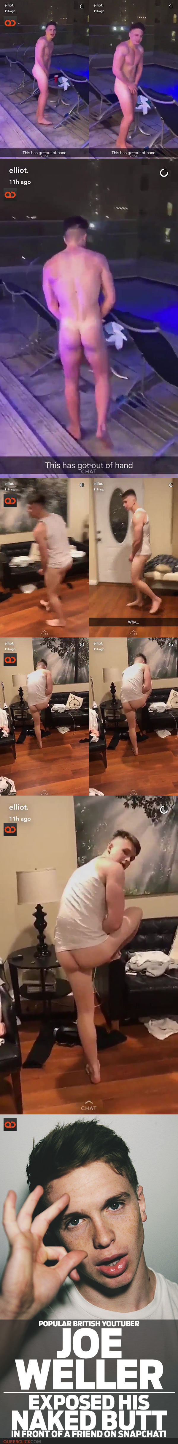 Joe Weller, Popular British YouTuber, Exposed His Naked Butt In Front Of A Friend On Snapchat!