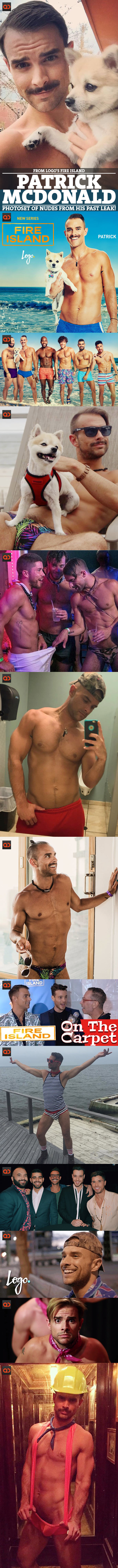 Patrick McDonald, From Logo's Fire Island, PhotoSet Of Nudes From His Past Leak!