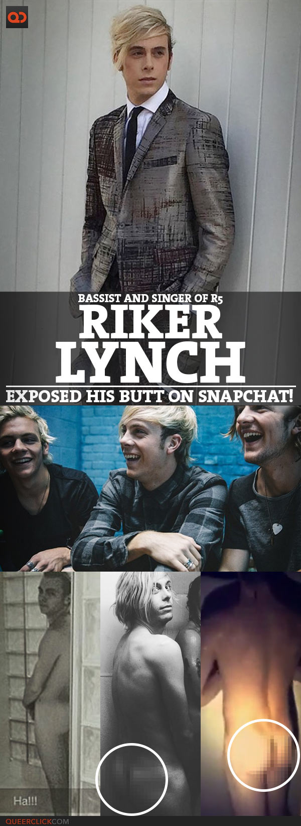 Riker Lynch, Bassist And Singer Of R5, Exposed Butt On Snapchat!