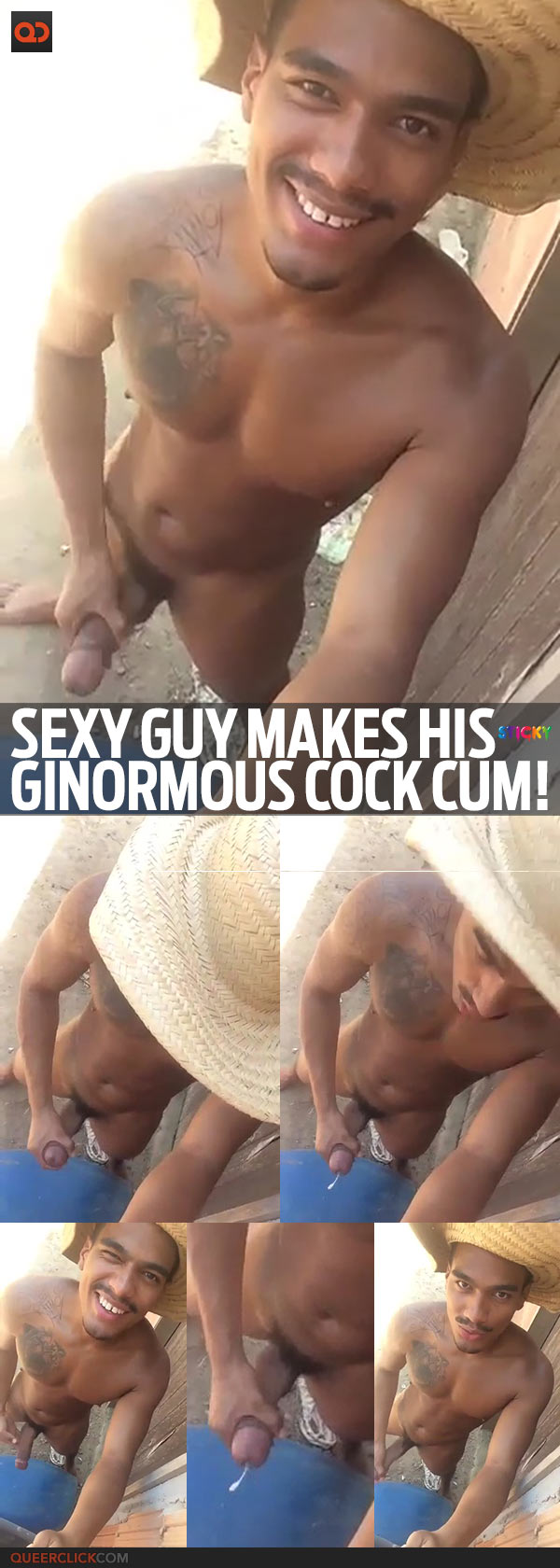 Sexy Guy Makes His Ginormous Cock Cum!