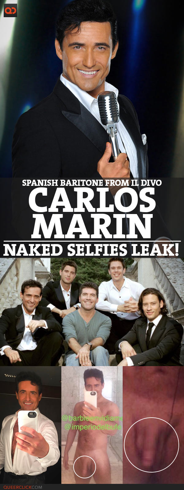 Carlos Marin, Spanish Baritone From Il Divo, Naked Selfies Leak!