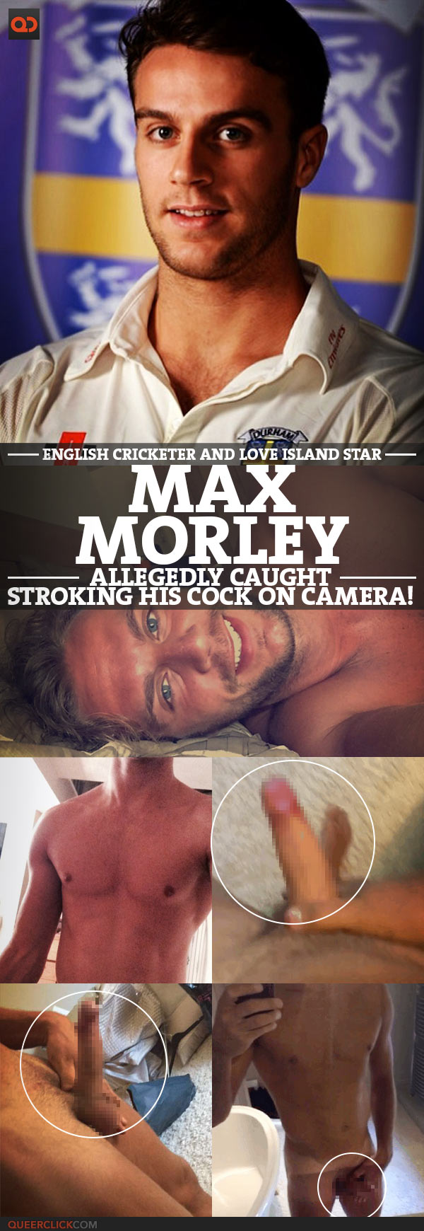 Max Morley, English Cricketer And Love Island Star, Allegedly Caught Stroking His Cock On Camera!