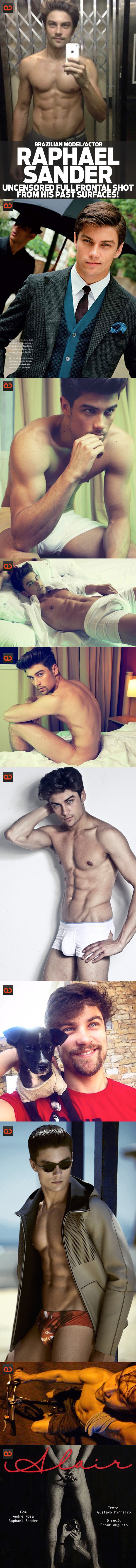 Raphael Sander, Brazilian Model/Actor, Uncensored Full Frontal Shot From His Past Surfaces!