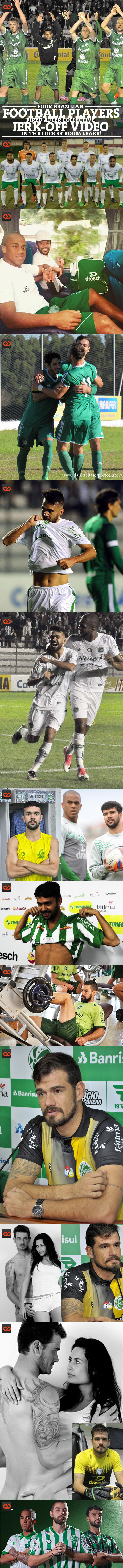 Four Brazilian Football Players Fired After Collective Jerk-Off Video In The Locker Room Leaks!