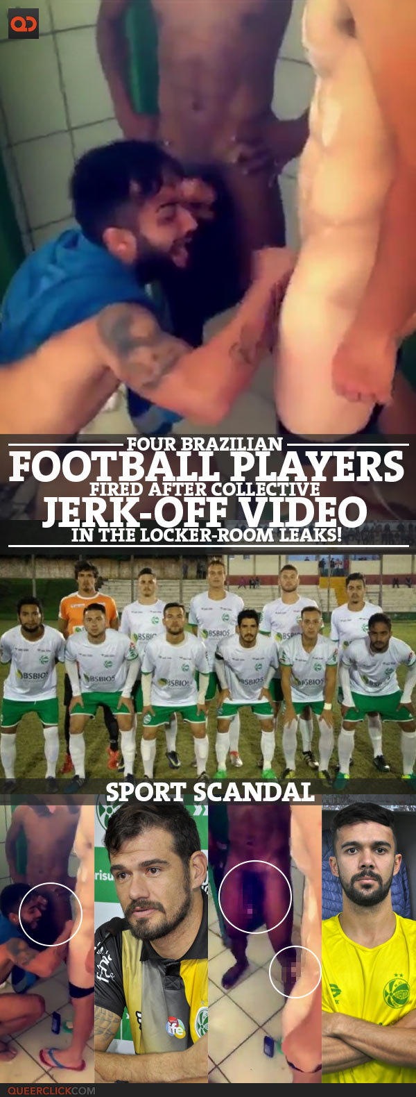 Four Brazilian Football Players Fired After Collective Jerk-Off Video In The Locker Room Leaks! image