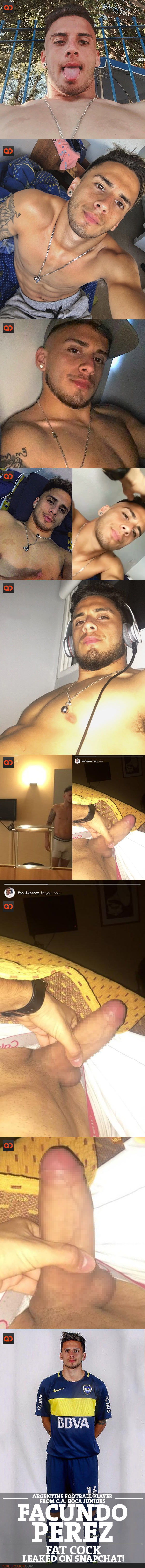 Facundo Perez, Argentine Football Player From C.A. Boca Juniors, Alleged Fat Cock Leaked On Snapchat!