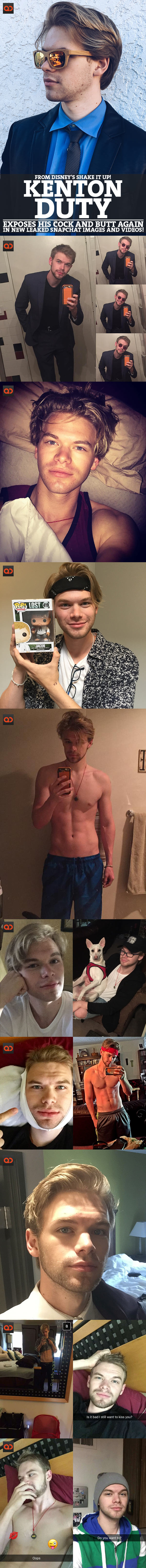 Kenton Duty Exposes His Cock And Butt Again In New Leaked Snapchat Images And Videos!!