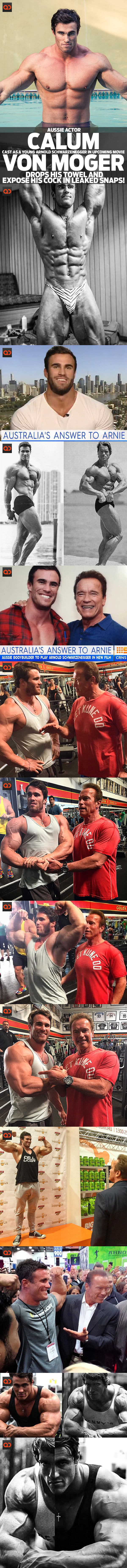 Calum Von Moger, Aussie Actor Cast As A Young Arnold Schwarzenegger In Upcoming Movie, Drops His Towel And Expose His Cock In Leaked Snaps!