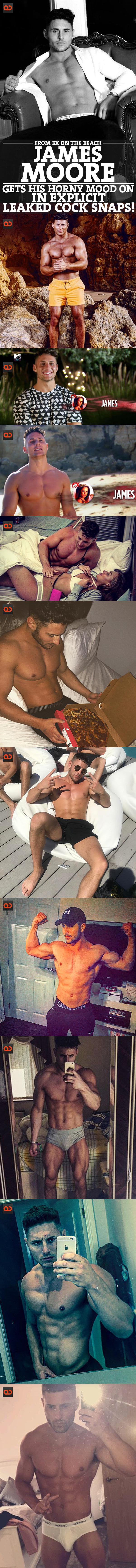 James Moore, From Ex On The Beach, Gets His Horny Mood On In Explicit Leaked Cock Snaps!